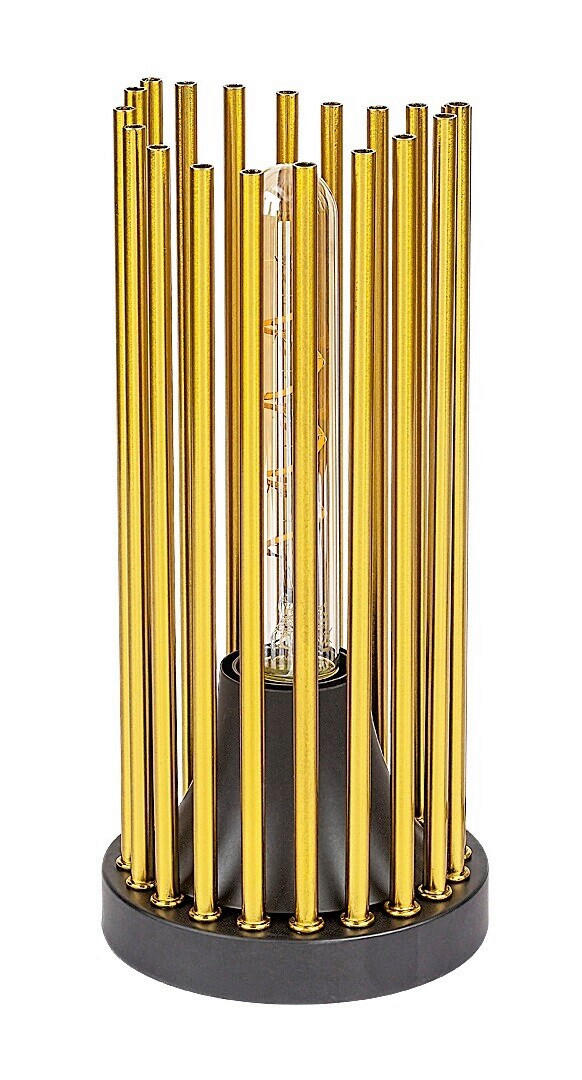 STONA LAMPA Roxas  - bakarna/crna, Dizajnerski, metal (12/26cm)