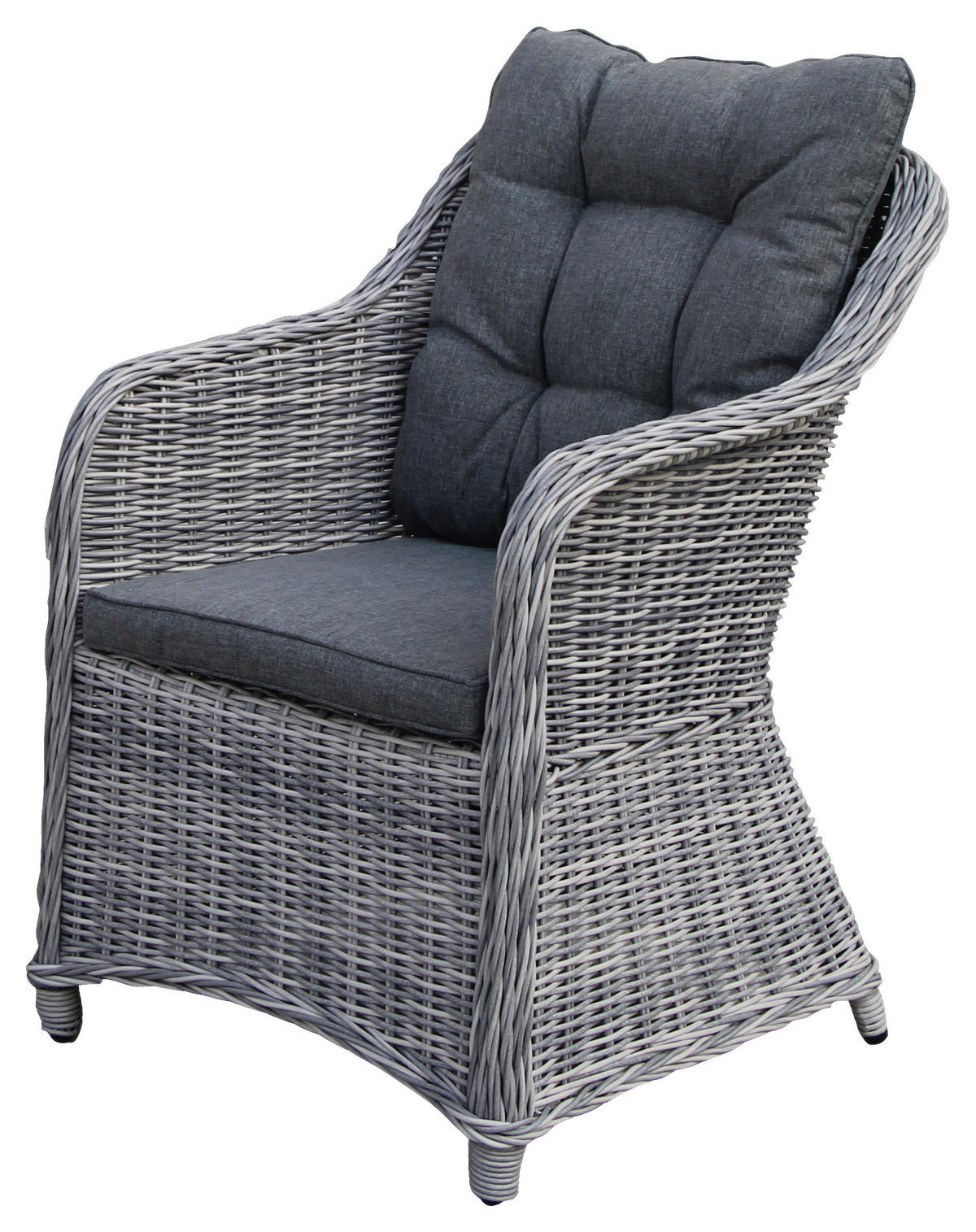 ZAHRADNÍ JÍDELNÍ SET, kov, plast, sklo, textil - světle šedá, Romantický / Rustikální, kov/textil - Ambia Garden