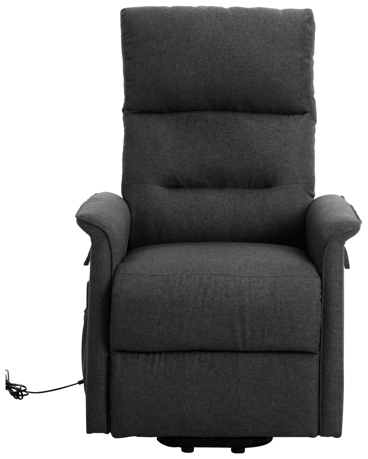 FERNSEHSESSEL Mikrofaser Grau  - Schwarz/Grau, KONVENTIONELL, Kunststoff/Textil (74/109/89cm) - MID.YOU