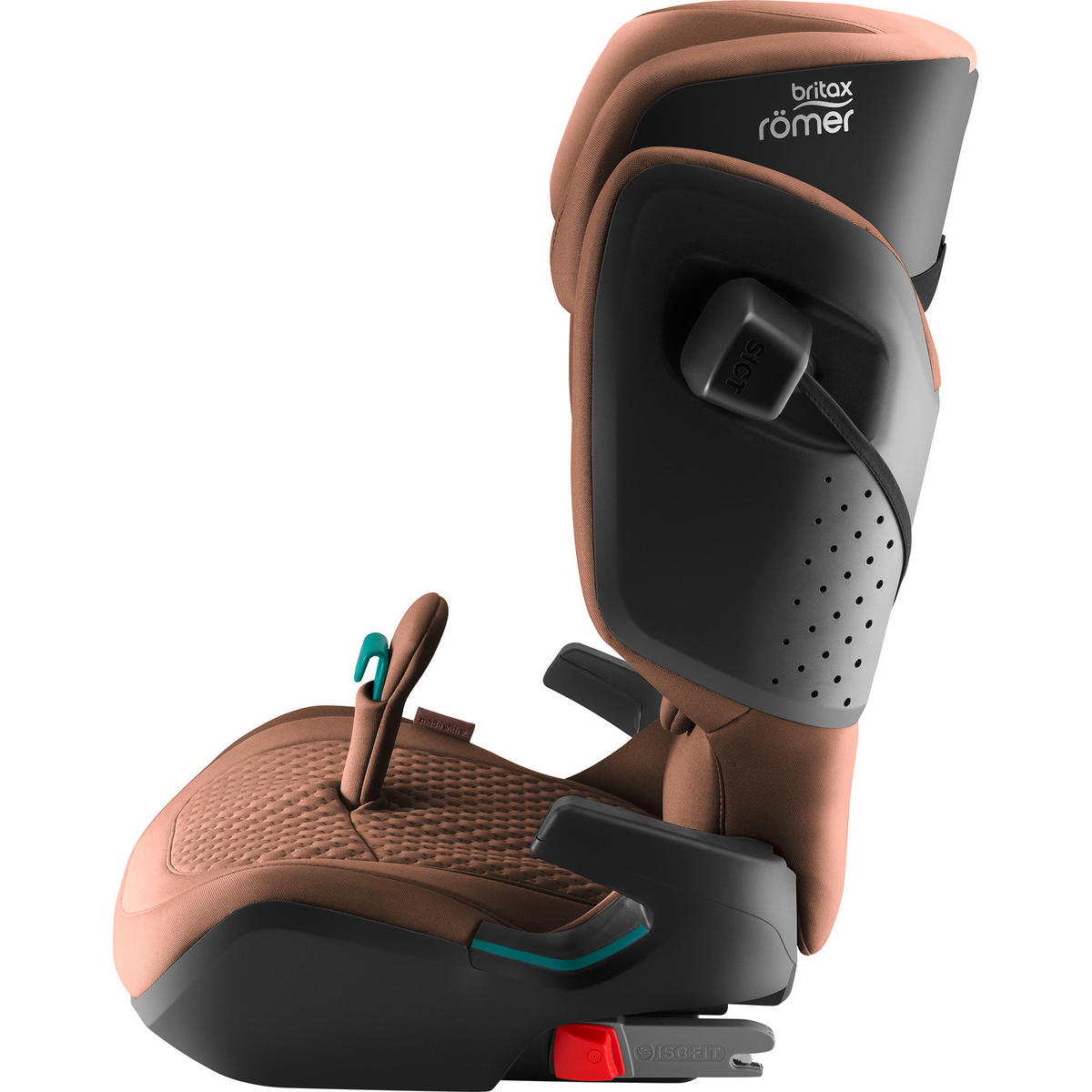 KINDERAUTOSITZ Kdifix Pro  - Hellbraun/Cognac, Basics, Kunststoff/Textil (48/83/42cm) - Britax Römer