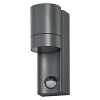 AUßENLEUCHTE 6/8,8/17 cm   - Dunkelgrau, Basics, Glas/Metall (6/8,8/17cm) - Osram