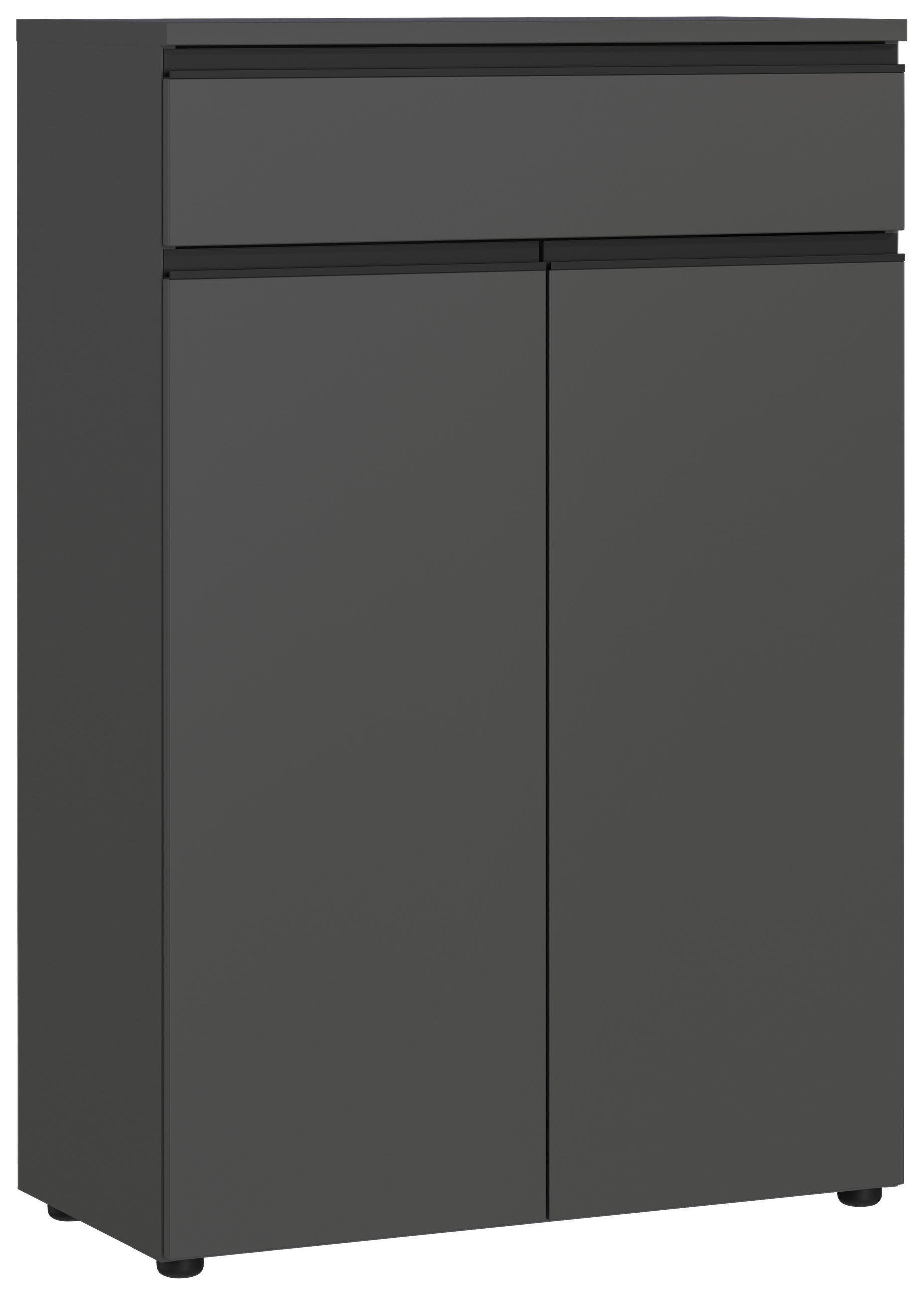 AKTENSCHRANK Graphitfarben  - Graphitfarben, MODERN, Holzwerkstoff (81/120/40cm) - Germania