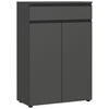 AKTENSCHRANK 81/120/40 cm  - Graphitfarben, MODERN, Holzwerkstoff (81/120/40cm) - Germania