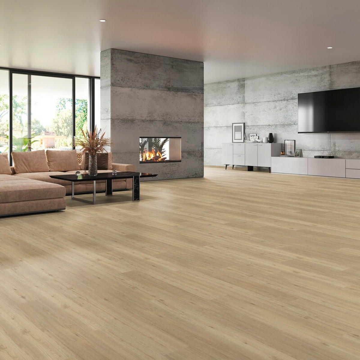 VINYLBODEN Favorito Eiche Porzellan 100000301  per  m² - Eichefarben, Design, Kunststoff (120,5/21,0/0,98cm) - Tilo