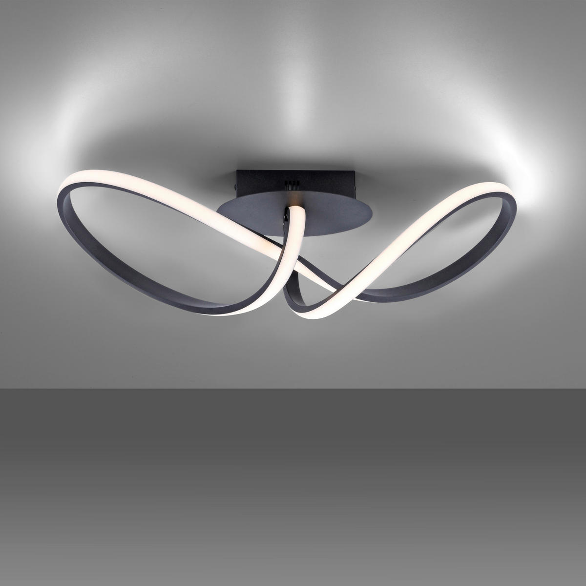 DECKENLEUCHTE Maria 61/24,5/27,0 cm   - Schwarz, Design, Metall (61/24,5/27,0cm)