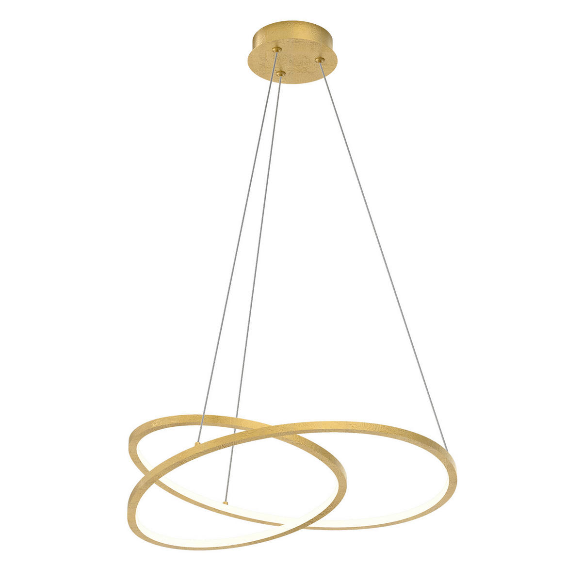 LED-PENDELLEUCHTE 48/48/150 cm  - Goldfarben, Design, Metall (48/48/150cm)