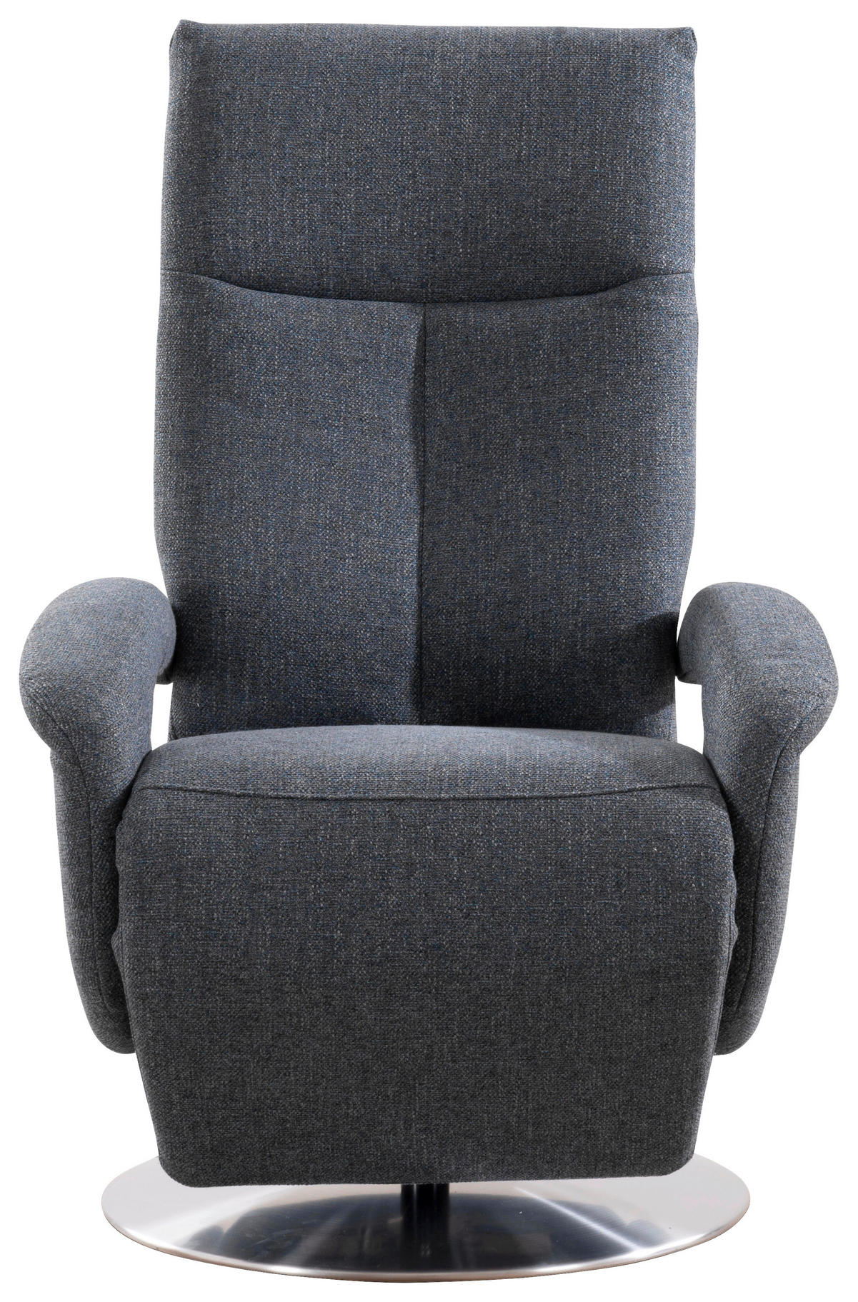 DREHSTUHL  in Flachgewebe Blaugrau  - Chromfarben/Blaugrau, Konventionell, Textil/Metall (74/112/82cm) - Sit & More