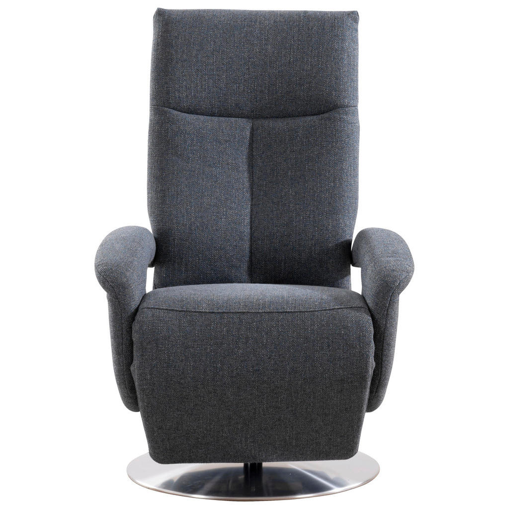 Thumbnail - Sit & More Drehstuhl, Blaugrau, Textil, Drehteller, 74x112x82 cm, Goldenes M, Oeko-Tex® Standard 100, Made in Europe, DG...