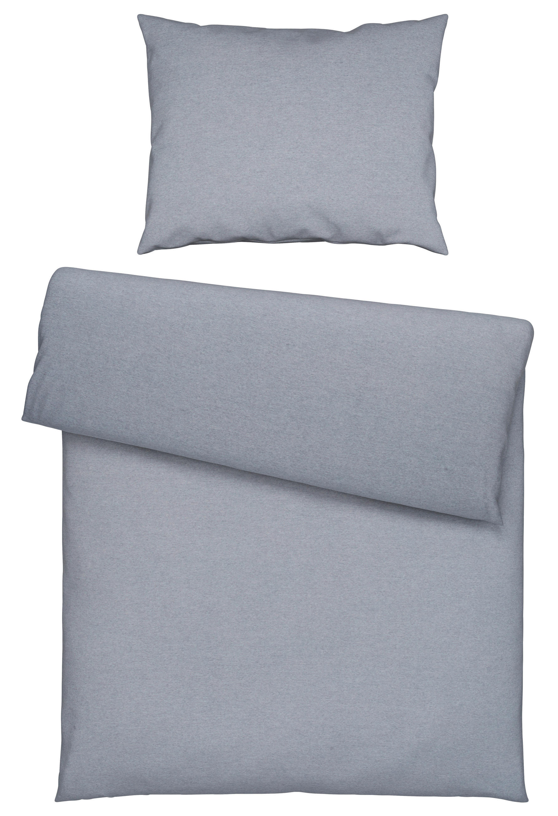 BETTWÄSCHE Interlock-Jersey 140/200 cm  - Grau, Basics, Textil (140/200cm) - Estella