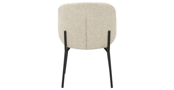 STUHL   Webstoff  Schwarz, Beige  - Beige/Schwarz, MODERN, Textil/Metall (48/79/59cm) - Carryhome