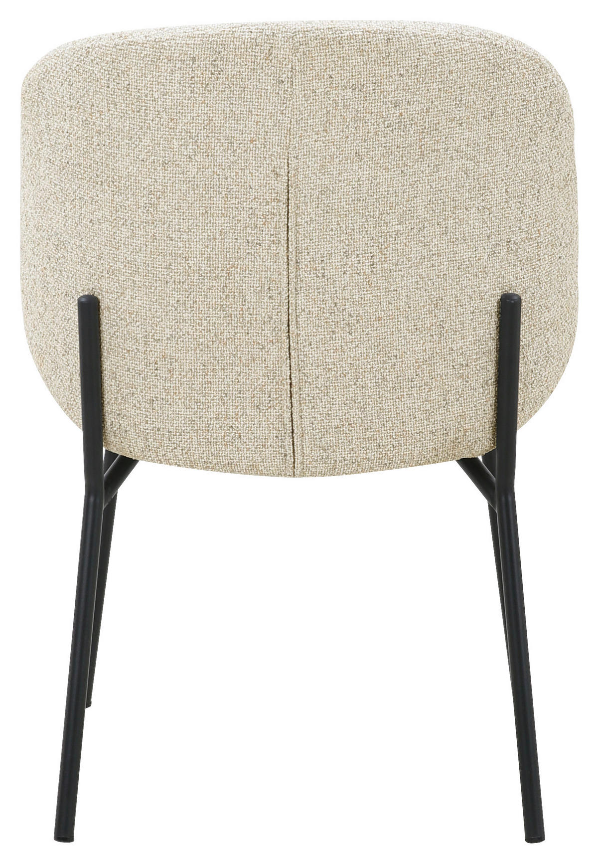 STUHL   Webstoff  - Beige/Schwarz, MODERN, Textil/Metall (48/79/59cm) - Carryhome