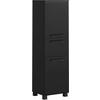 MIDISCHRANK 40/130/35 cm  - Schwarz, KONVENTIONELL, Holzwerkstoff/Kunststoff (40/130/35cm) - Xora