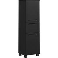 MIDISCHRANK 40/130/35 cm  - Schwarz, KONVENTIONELL, Holzwerkstoff/Kunststoff (40/130/35cm) - Xora