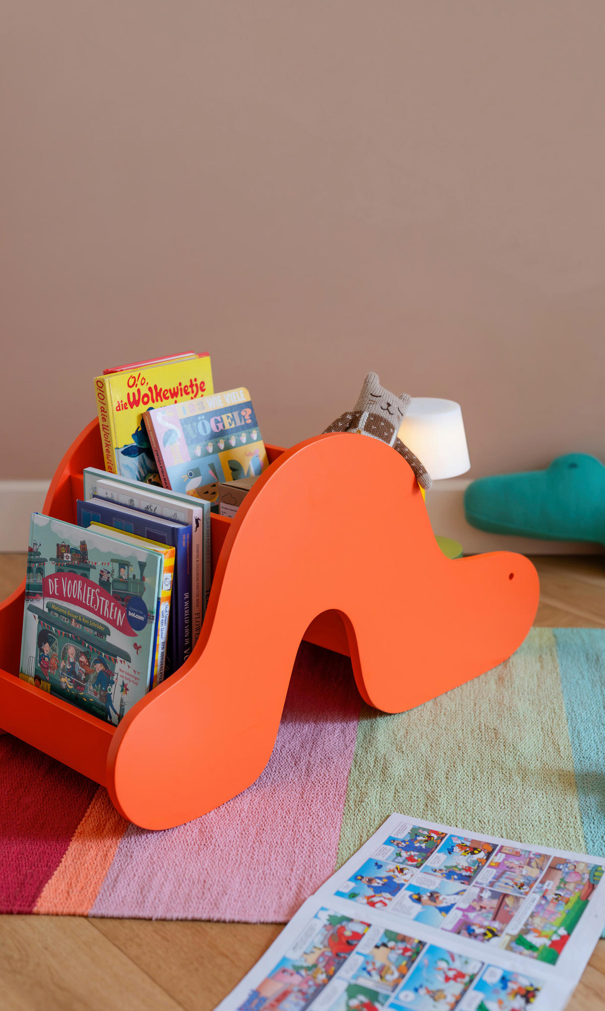 KINDER BÜCHERREGAL FRIDA  - Orange, Basics, Holzwerkstoff (70/30/36,9cm) - REMEMBER