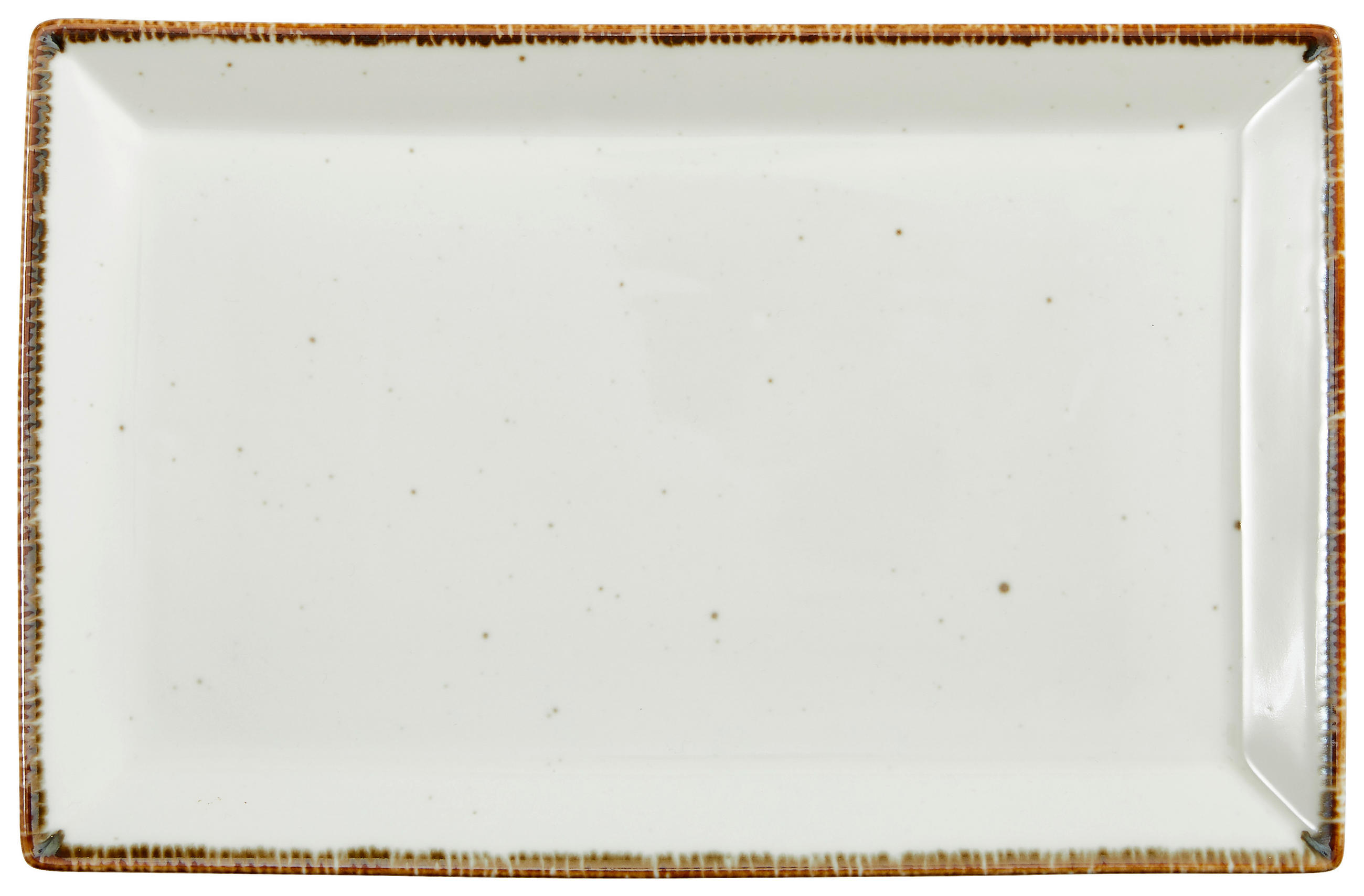 SERVIERPLATTE - Weiß, LIFESTYLE, Keramik (23/36cm) - Landscape