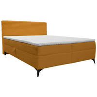 BOXBETT 160/200 cm  Currygelb  - Currygelb/Schwarz, Design, Holz/Holzwerkstoff (160/200cm) - Xora