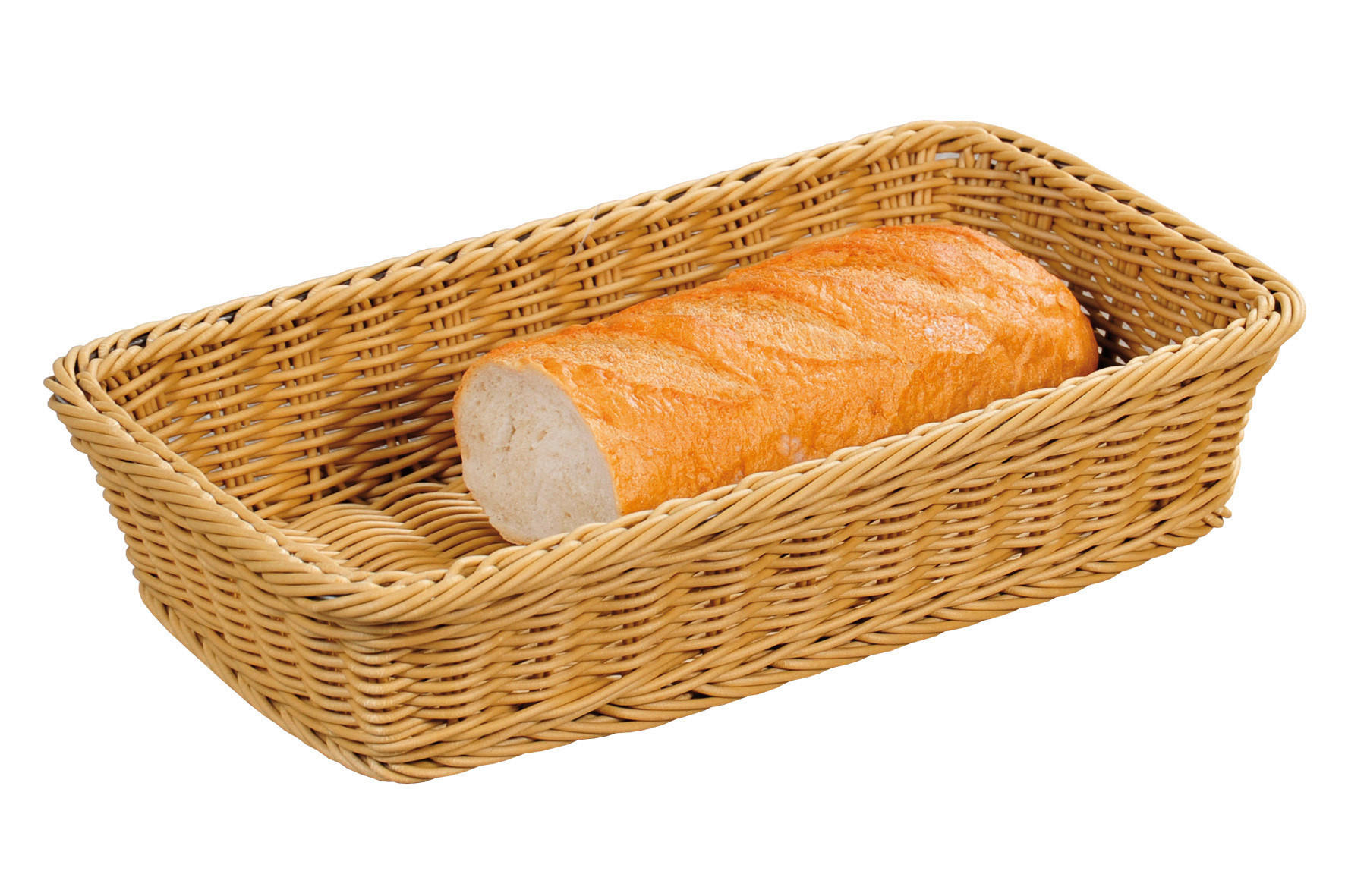 KOŠARICA ZA KRUH     35/20/7,5 cm         - svetlo rjava, Basics, umetna masa (35/20/7,5cm) - Kesper