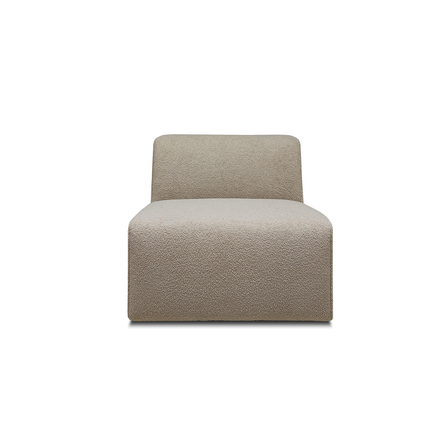 SOFFMODUL i teddy tyg beige  - beige/svart, Klassisk, metall/trä (76/70/96cm) - Niels Andersson