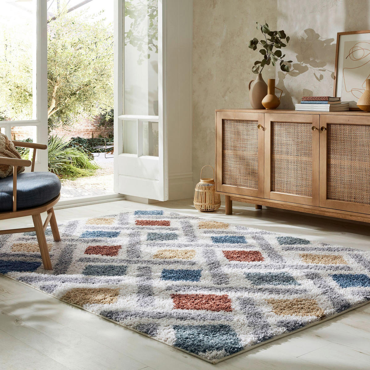 KOBEREC S VYSOKÝM VLASOM, 80/150 cm, viacfarebná - viacfarebná, Konventionell, textil (80/150cm)