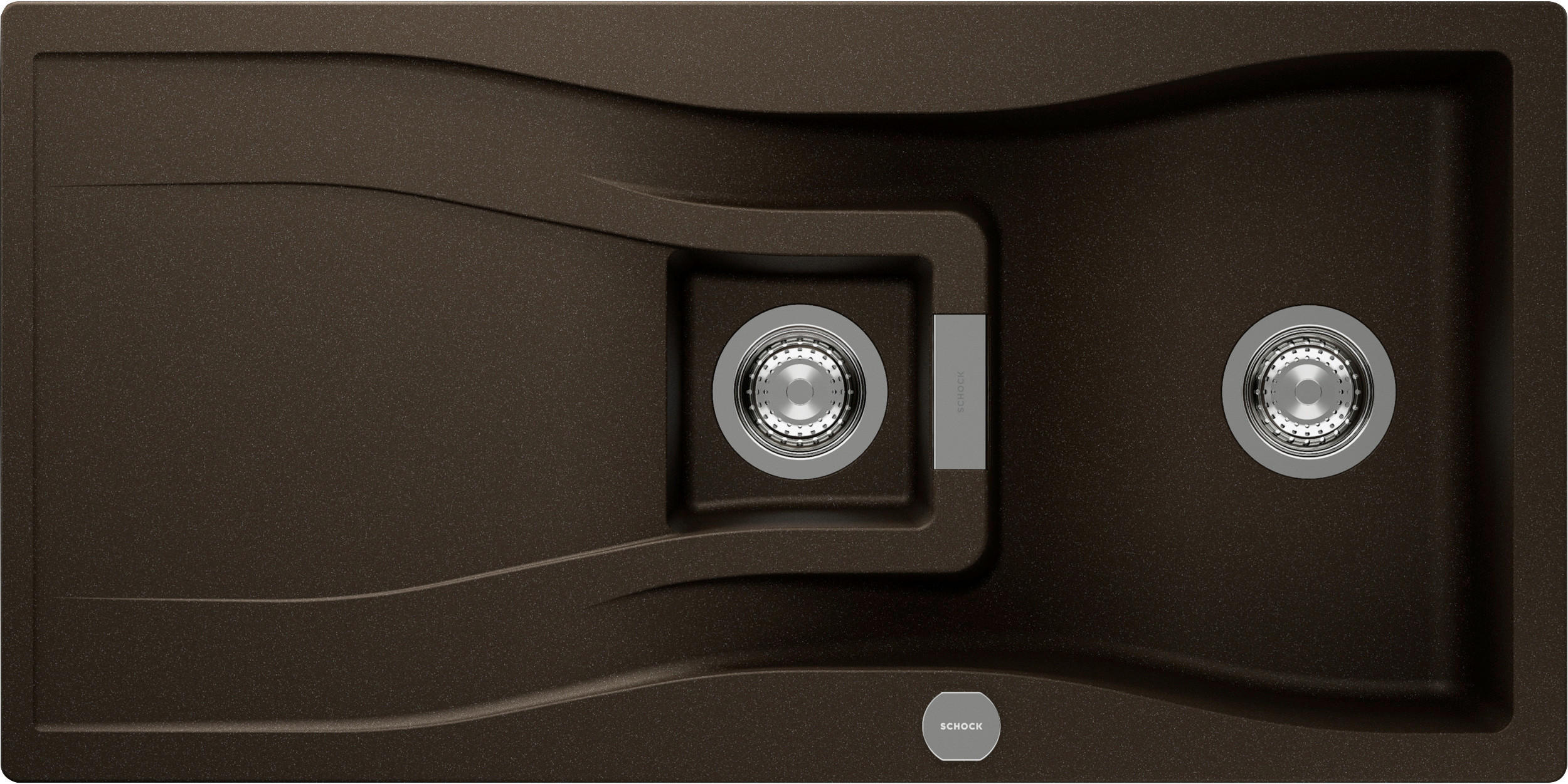 SPÜLE WATD150ABRO  - Edelstahlfarben/Bronzefarben, Basics, Stein (100/29,3/50cm) - Schock