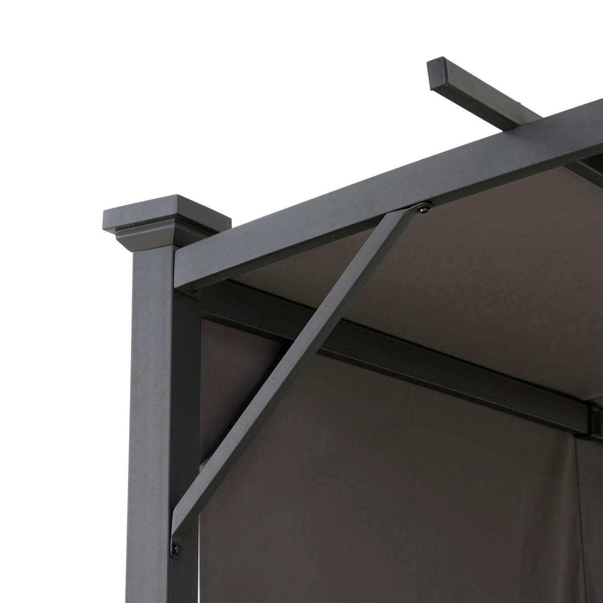 PERGOLA 300/227/270 cm   - Anthrazit/Grau, Basics, Textil/Metall (300/227/270cm) - Modante