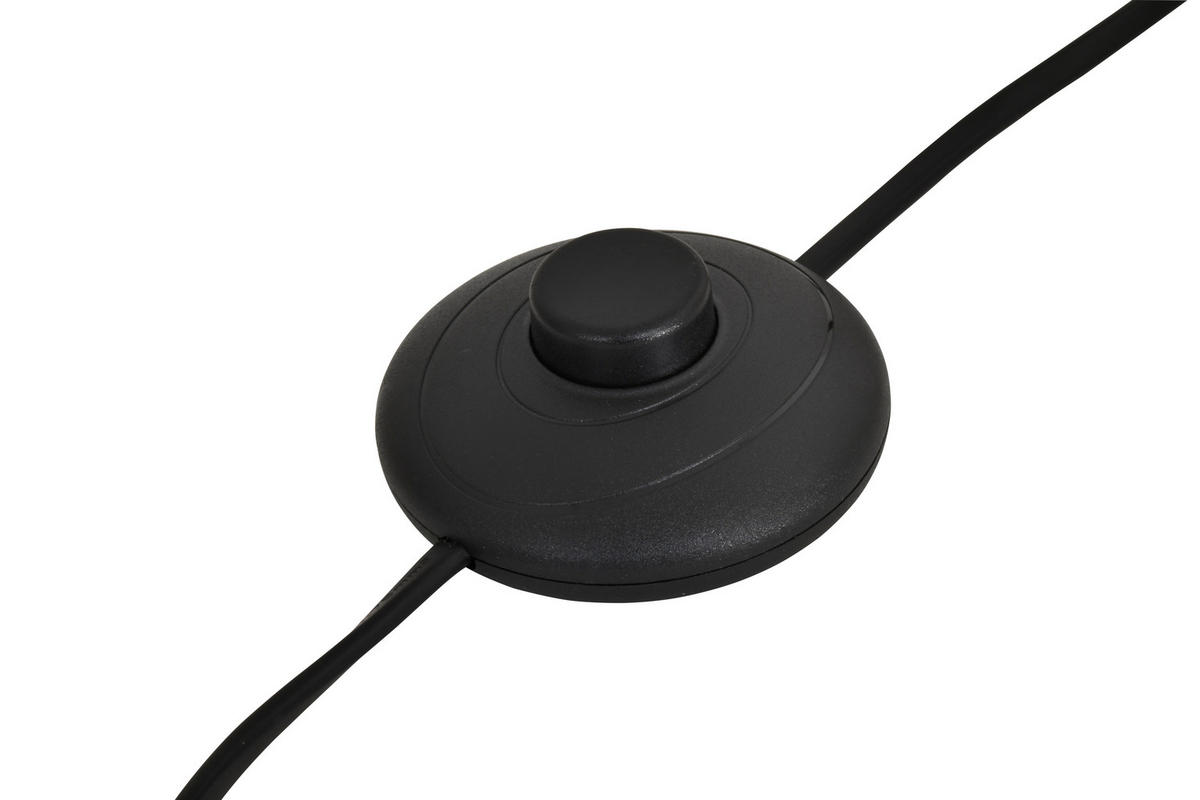 LED-STEHLEUCHTE Biarritz 25/140/25 cm  - Sandfarben/Schwarzchrom, Design, Kunststoff/Metall (25/140/25cm)
