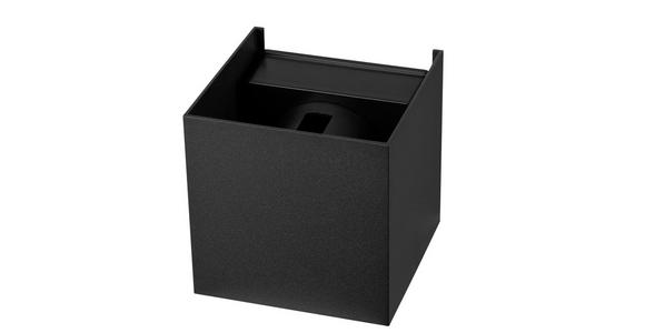 LED-WANDLEUCHTE 10/10/10 cm - Schwarz, Basics, Kunststoff/Metall (10/10/10cm) - Novel