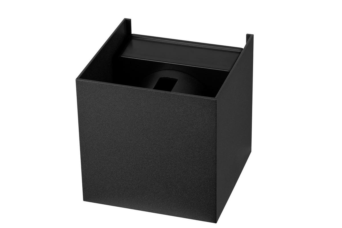 LED-WANDLEUCHTE 10/10/10 cm   - Schwarz, Basics, Kunststoff/Metall (10/10/10cm) - Novel
