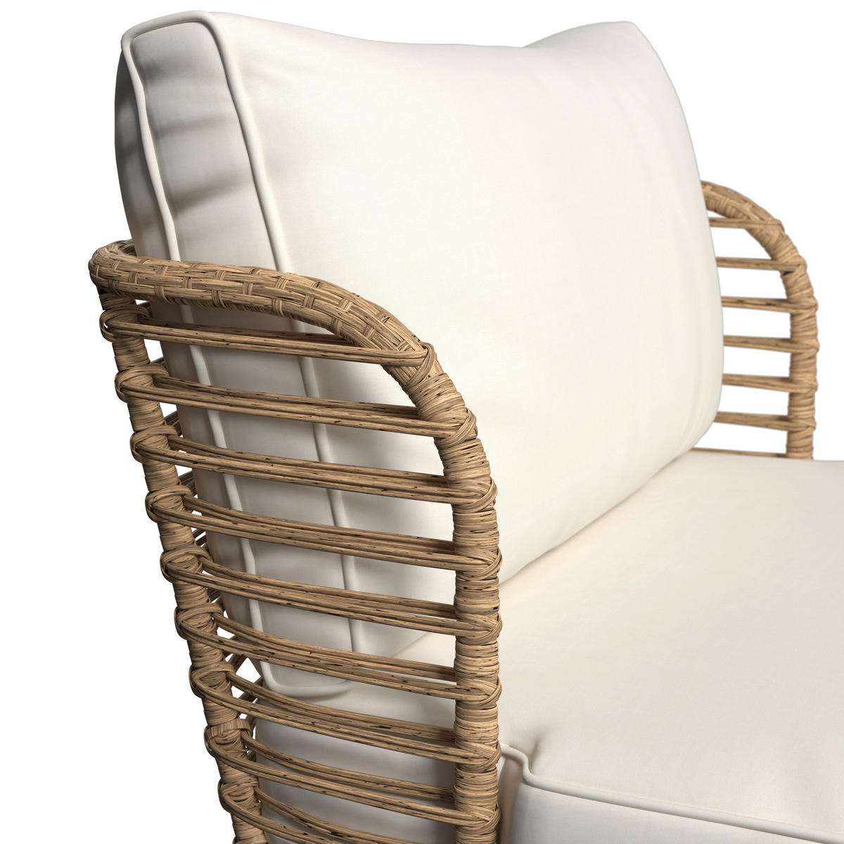 GARTEN-RELAXSESSEL 81/71/88 cm  - Beige/Creme, Natur, Kunststoff/Textil (81/71/88cm) - Ambia Garden