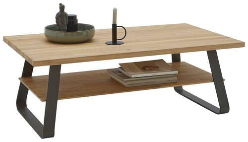 COUCHTISCH in Holz, Metall 120/70/42,6 cm  - Wildeiche/Schwarz, Natur, Holz/Metall (120/70/42,6cm) - Valnatura