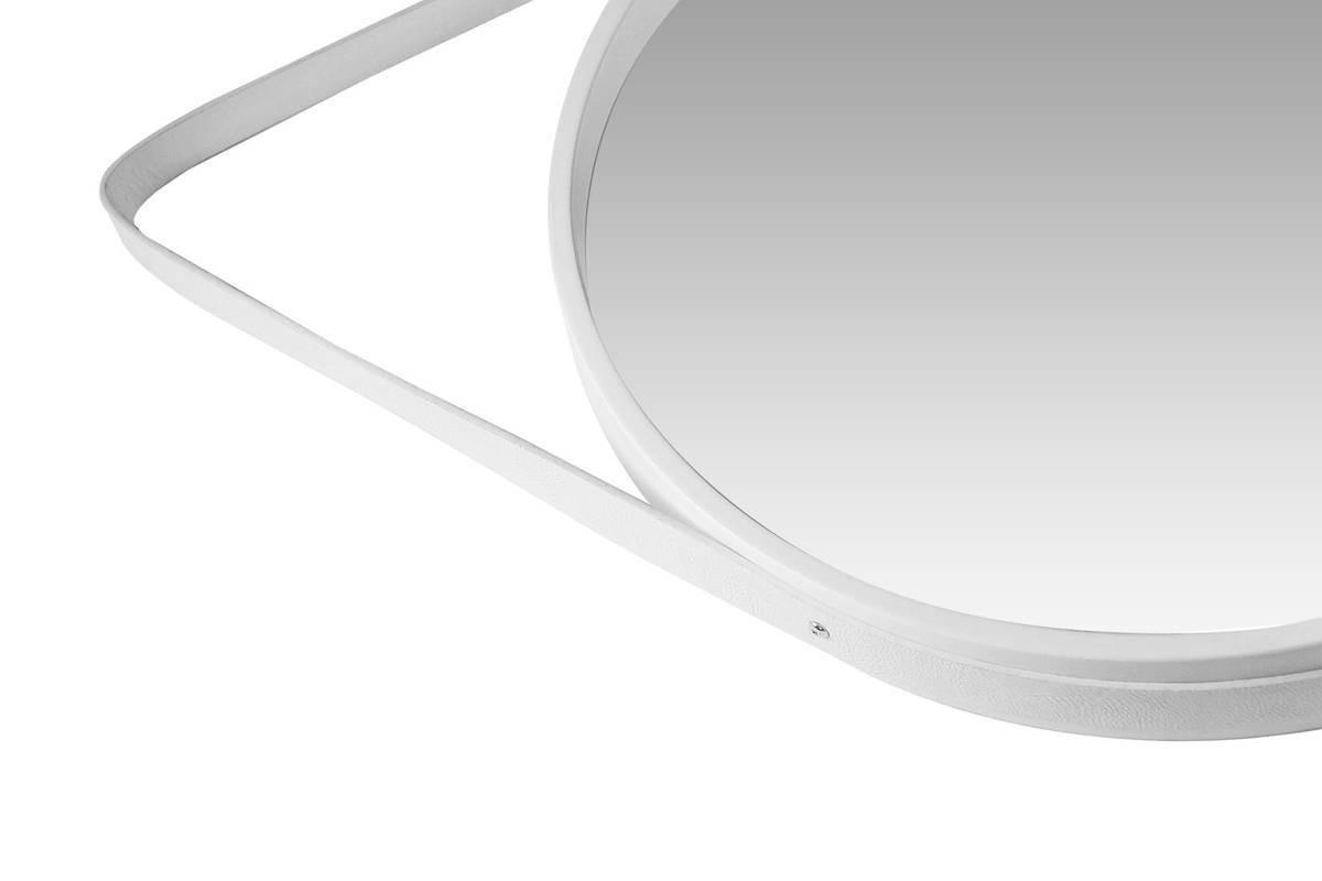 WANDSPIEGEL 49,5/49,5/3,5-7,5 cm  - Weiss, Trend, Glas/Holzwerkstoff (49,5/49,5/3,5-7,5cm) - Kayoom