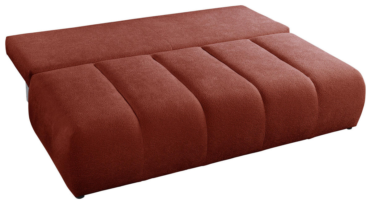 SCHLAFSOFA  mit Bettkasten erhältlich, Bettfunktion erhältlich Struktur Kupferfarben  - Creme/Schwarz, Design, Holz/Textil (209/100/103cm) - MID.YOU