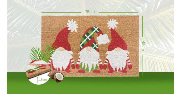KOKOSMATTE 45/75 cm Mix Mats  - Hellbraun/Multicolor, Basics, Naturmaterialien/Kunststoff (45/75cm) - Esposa