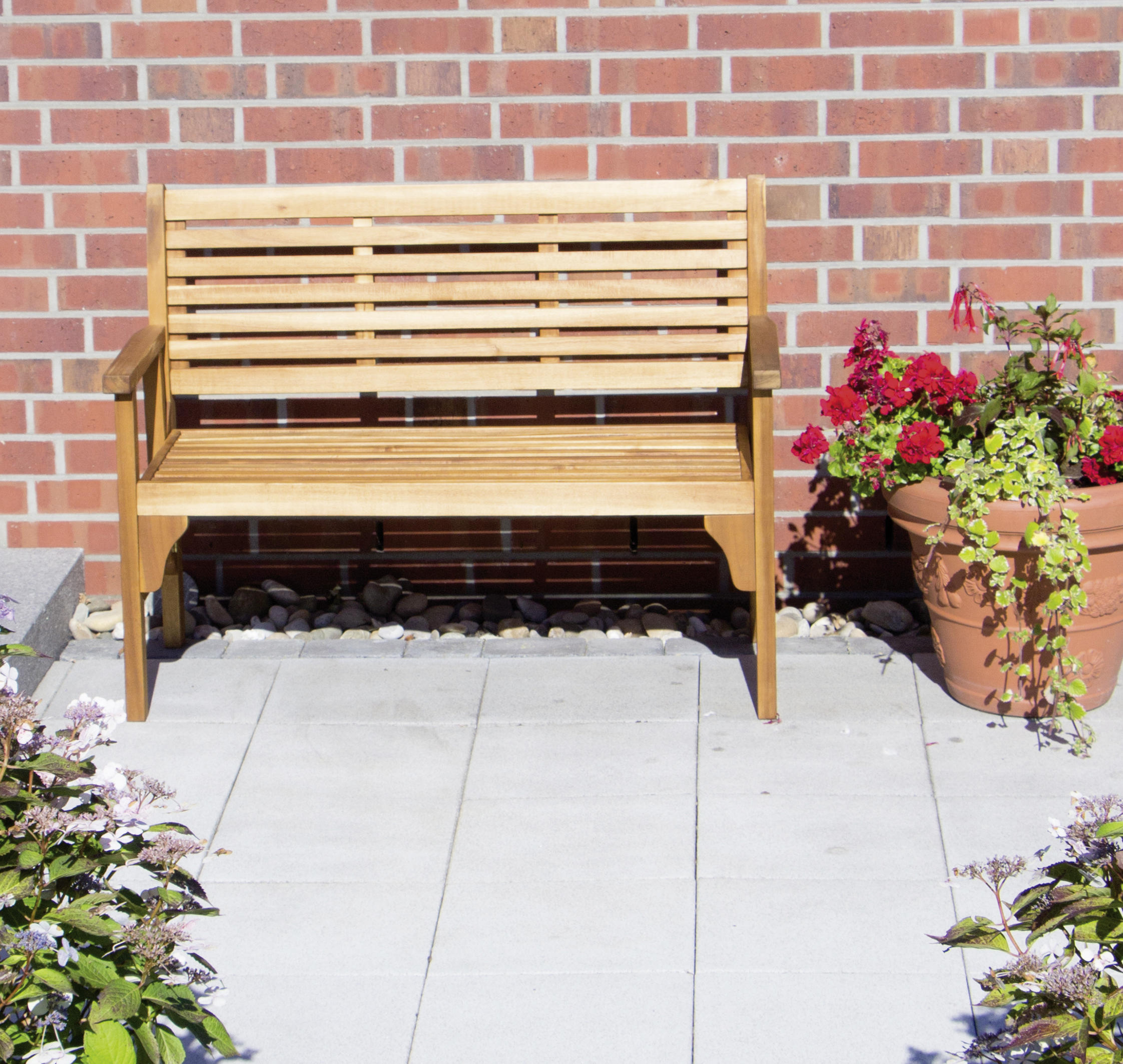 GARTENBANK 120/90/59,5 cm Akazie   - Akaziefarben, MODERN, Holz (120/90/59,5cm) - Siena Garden