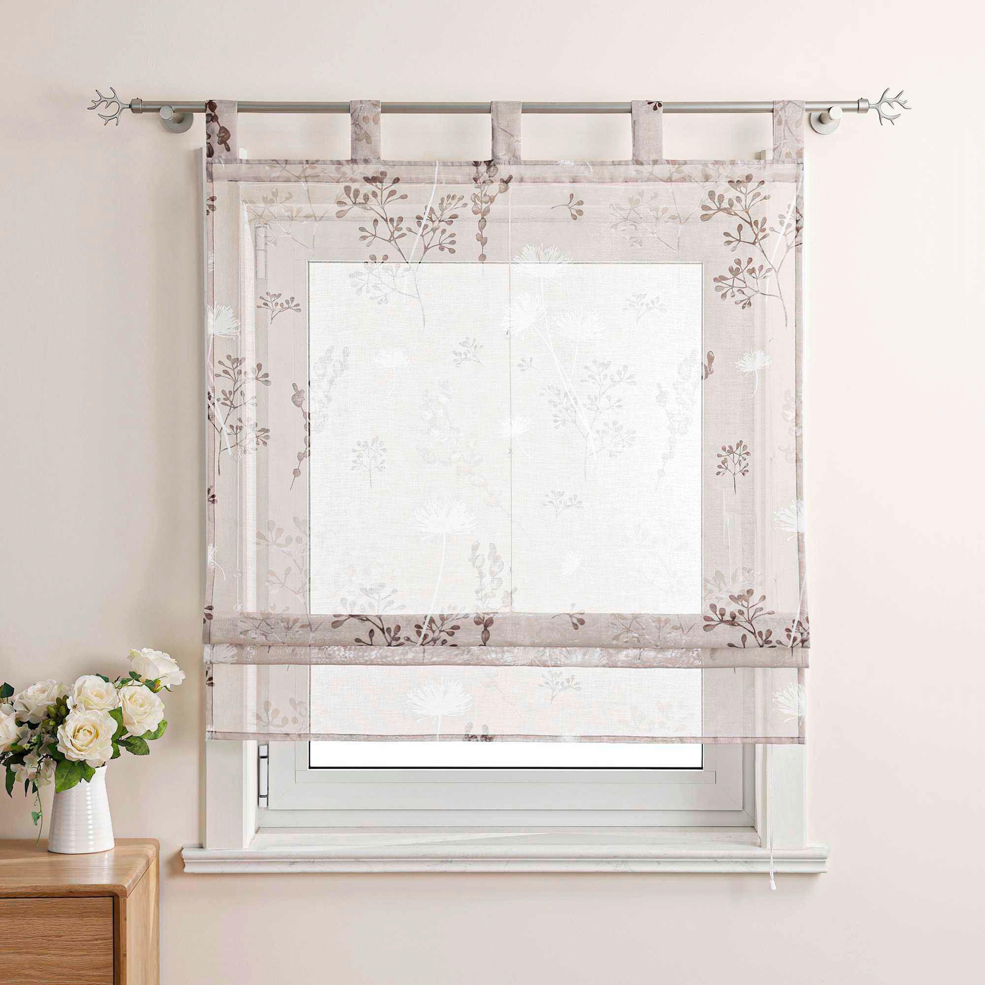 FALTROLLO  transparent  140/140 cm    - Sandfarben, Basics, Textil (140/140cm)