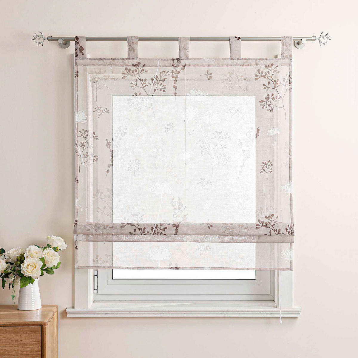 FALTROLLO  transparent  140/140 cm    - Sandfarben, Basics, Textil (140/140cm)