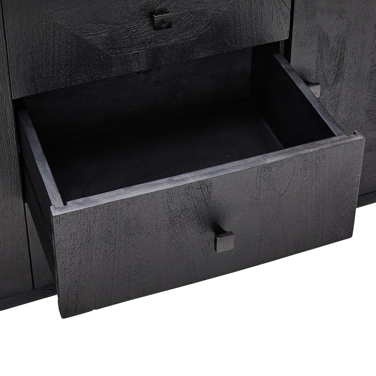SIDEBOARD  in 180/80/40 cm  - Schwarz, Design, Holz/Metall (180/80/40cm) - Livetastic