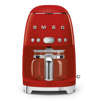 FILTERKAFFEEMASCHINE  - Rot, Basics, Glas/Metall (24,5/36,1/25,6cm) - SMEG