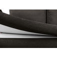 SCHLAFSOFA  mit Liegefunktion, Schlafen auf Sitzhöhe, Rücken echt Struktur Schwarz  - Schwarz, KONVENTIONELL, Kunststoff/Textil (195/93/83cm) - Carryhome
