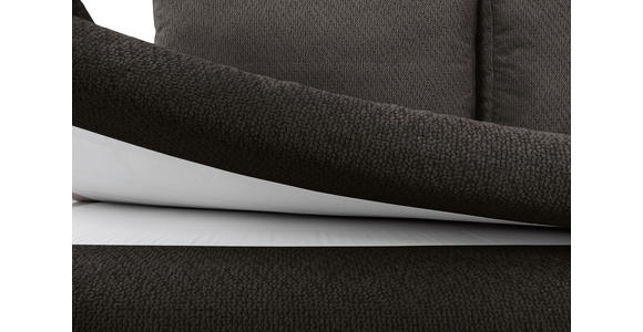 SCHLAFSOFA  mit Liegefunktion, Schlafen auf Sitzhöhe, Rücken echt Struktur Schwarz  - Schwarz, KONVENTIONELL, Kunststoff/Textil (195/93/83cm) - Carryhome