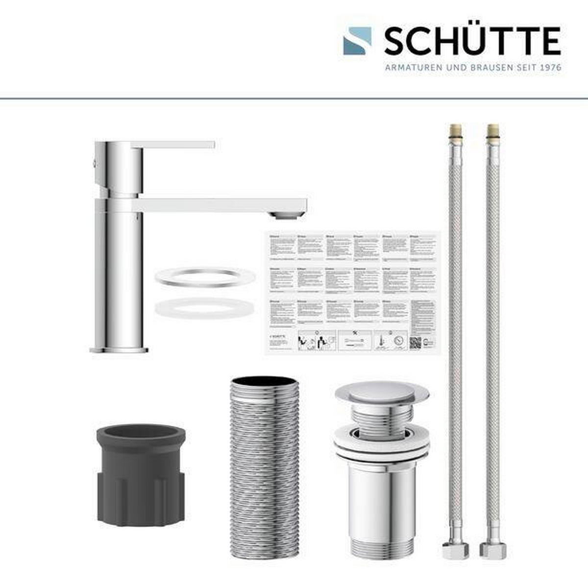 WASCHTISCHARMATUR 5/18/18 cm  - Chromfarben, Basics, Metall (5/18/18cm) - Schütte