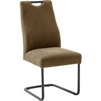 SCHWINGSTUHL  in Aluminium Flachgewebe  - Rostfarben/Schwarz, Modern, Textil/Metall (50/103/63cm) - Carryhome