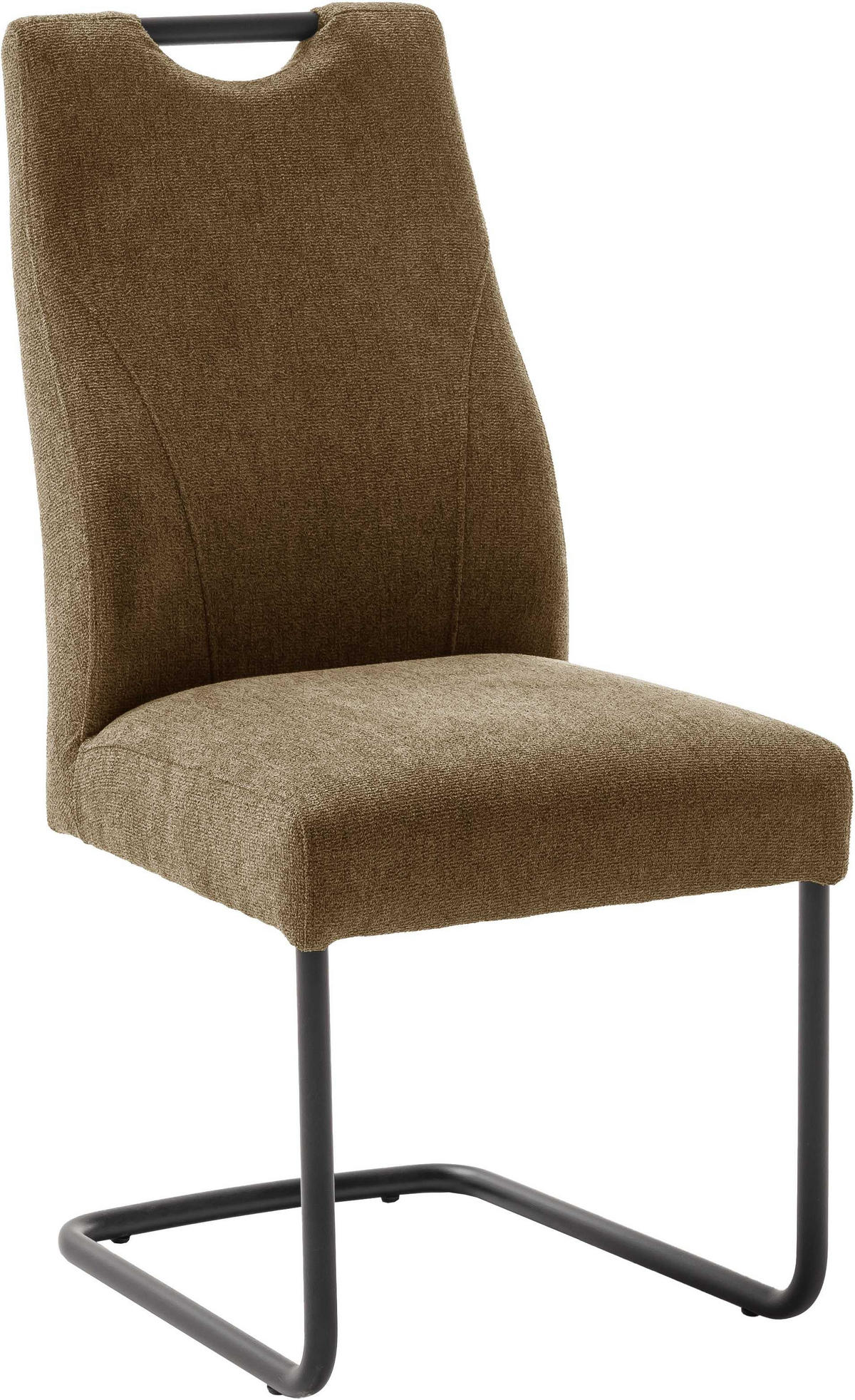 SCHWINGSTUHL  in Aluminium Flachgewebe  - Rostfarben/Schwarz, Modern, Textil/Metall (50/103/63cm) - Carryhome