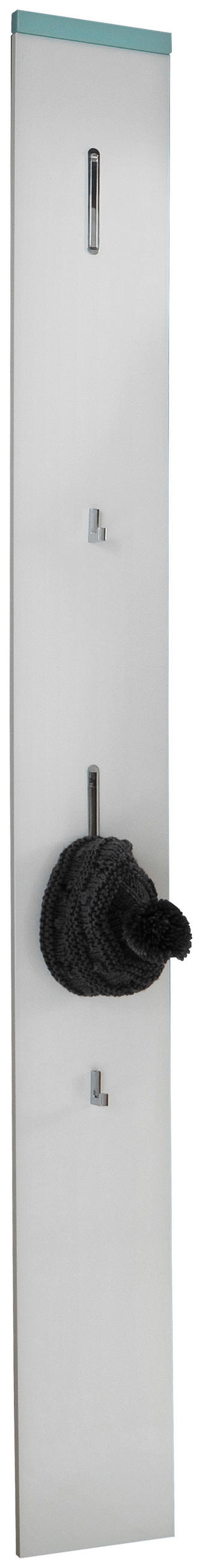 GARDEROBENPANEEL  in 20/199/3 cm  - Weiß/Mintgrün, Design, Holzwerkstoff (20/199/3cm) - Moderano