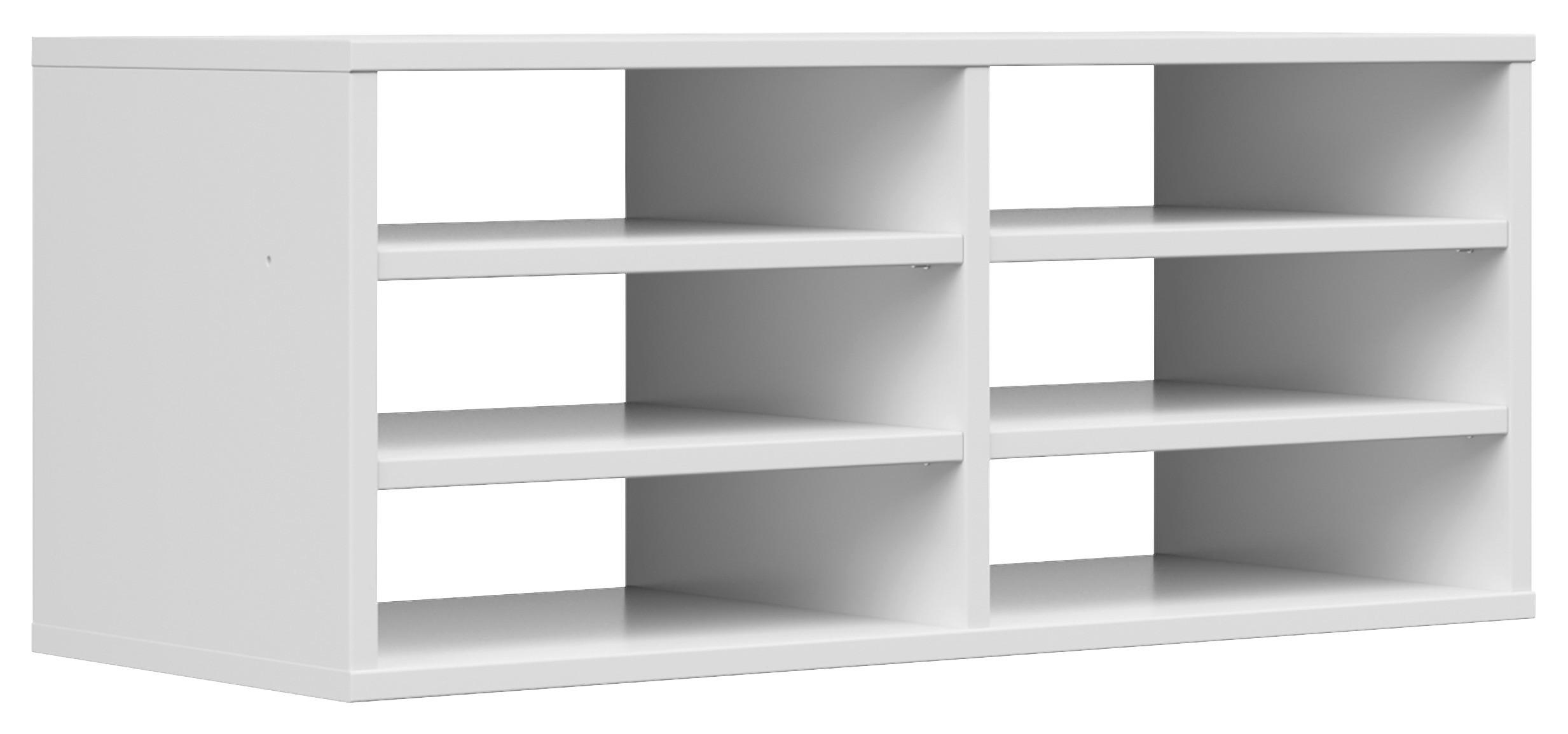 FORMULAREINSATZ Weiß  - Weiß, KONVENTIONELL, Holzwerkstoff (73,7/32,8/35,3cm) - Voleo