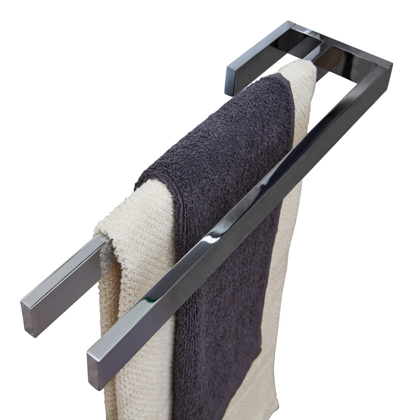 HANDTUCHHALTER Chromfarben  - Chromfarben, Basics, Metall (39,0/3/11cm) - Novel