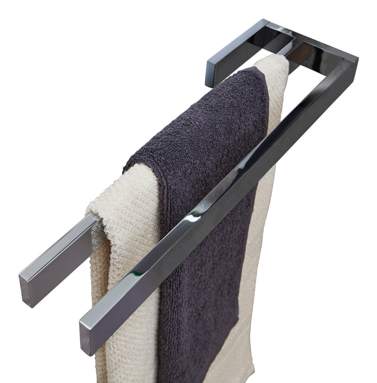 HANDTUCHHALTER Chromfarben  - Chromfarben, Basics, Metall (39,0/3/11cm) - Novel