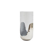 Suport Pentru Lumânare Pastil - alb, Basics, sticlă/metal (12,5/27,5/7,5cm)