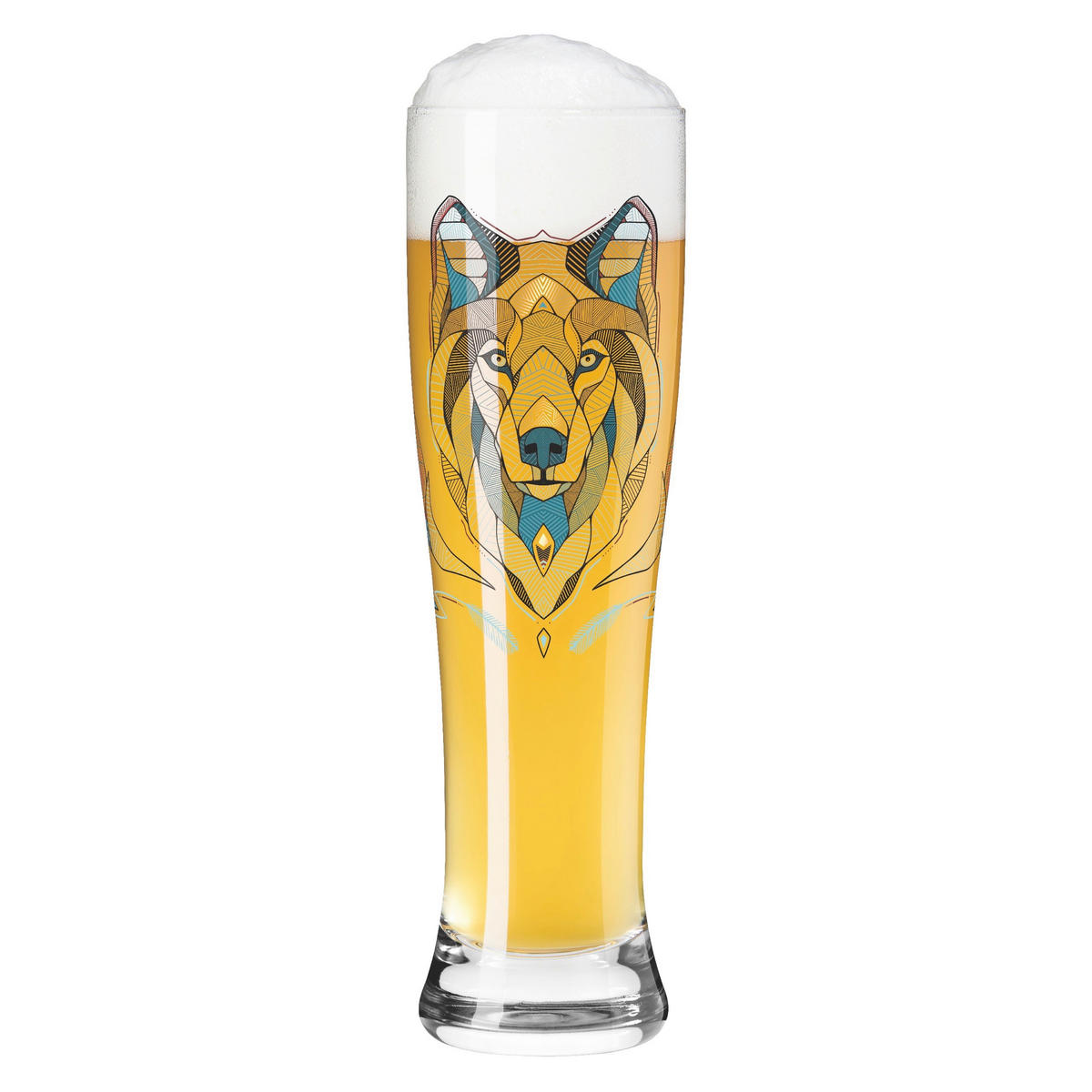 BIERGLAS 646 ml  - Blau/Transparent, Design, Glas (7.5/25.4cm) - Ritzenhoff