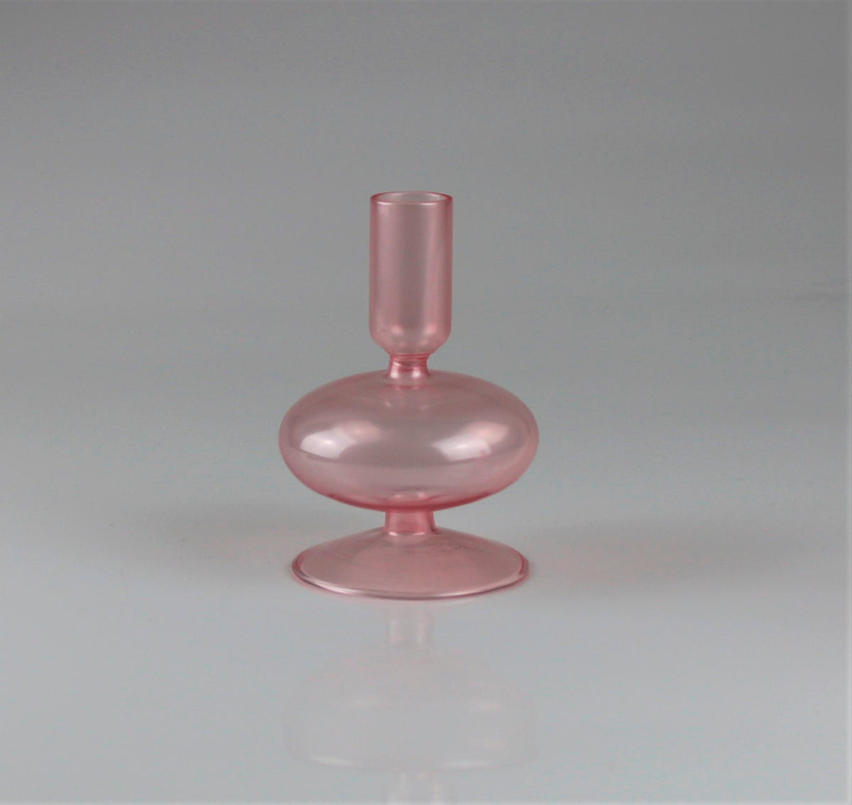 KERZENSTÄNDER - Rosa, Basics, Glas (8/8/13cm)